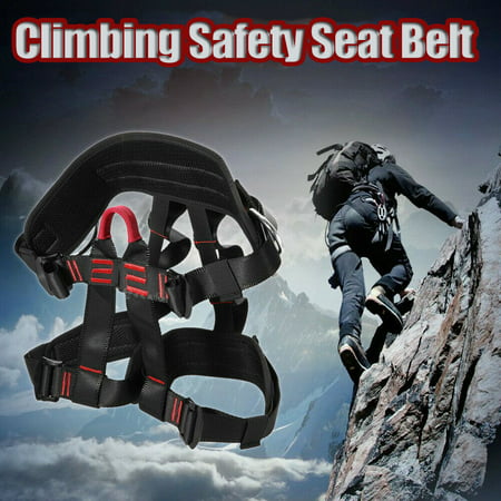 US Safety Rock Tree Climbing Rappelling Harness Seat Sitting Bust Belt Half 